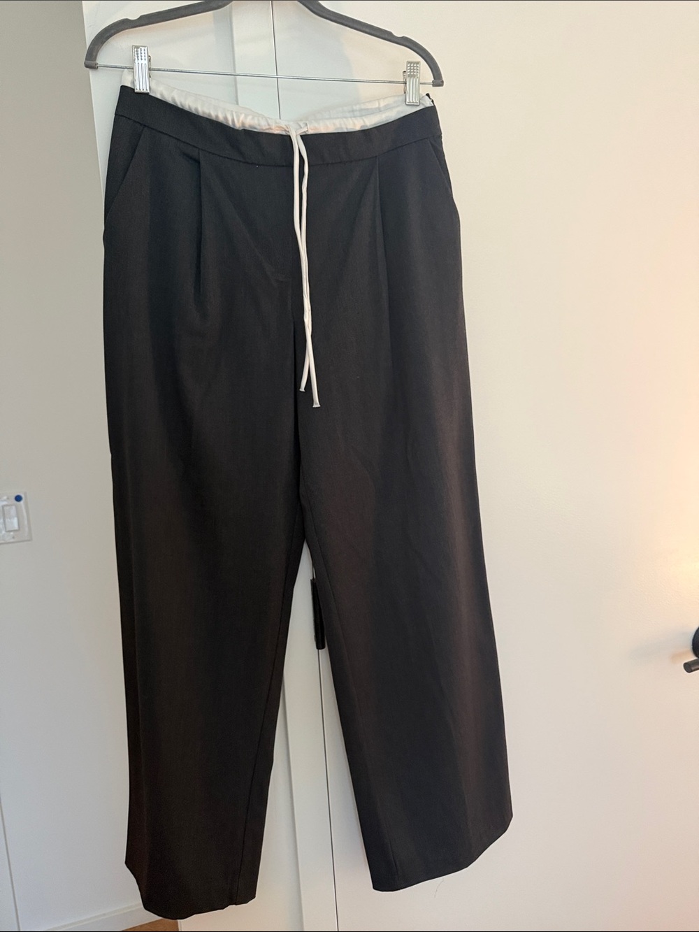 Women’s Black Drawstring Dress Pants